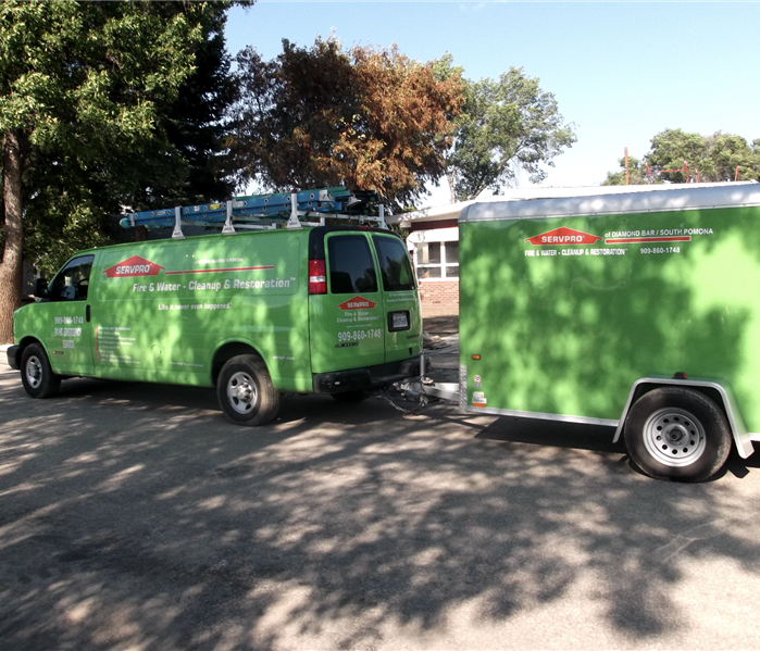 SERVPRO trucks 