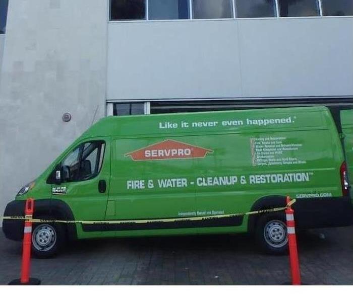 commercial cleanup van